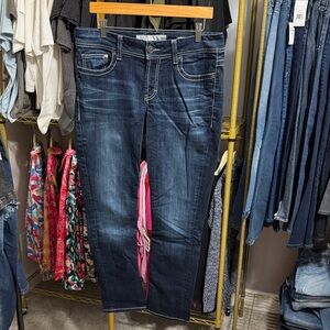 BKE Dakota Dark Blue Straight Leg Women's Jeans Size 31